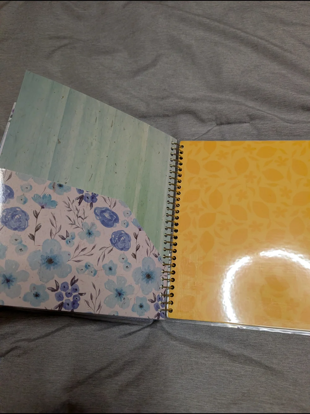 Floral Lemon 💜 Inspirational Spiral Planner